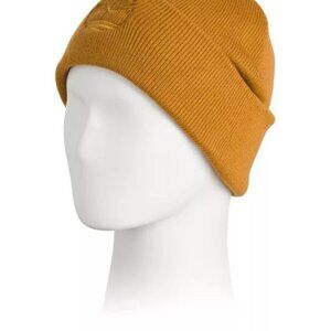 Timberland Wheat Knit Beanie Rib Cuff Embroidered Crest Logo Thermal Winter NWT